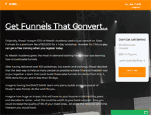 Tablet Screenshot of funnels.com